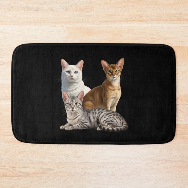 Item preview, Dear Friends, Merry Christmas, Turkish Van, Abyssinian, American Shorthair Cat designed and sold by chipmuckdesignn.