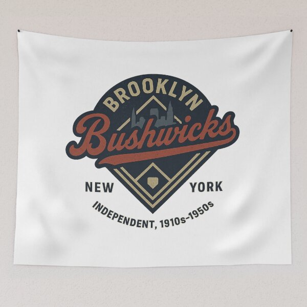 Item preview, Brooklyn Bushwicks – New York Baseball Team (1910s–1950s Vintage Logo) designed and sold by BackstopAndCo.