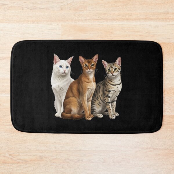 Item preview, Dear Friends, Merry Christmas, Turkish Van, Abyssinian, American Shorthair Cat designed and sold by chipmuckdesignn.