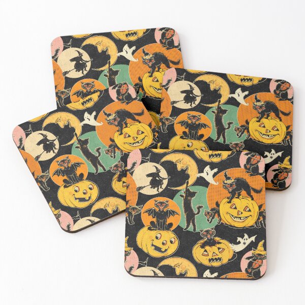 Item preview, Retro Halloween Black Cats B designed and sold by BessoChicca.