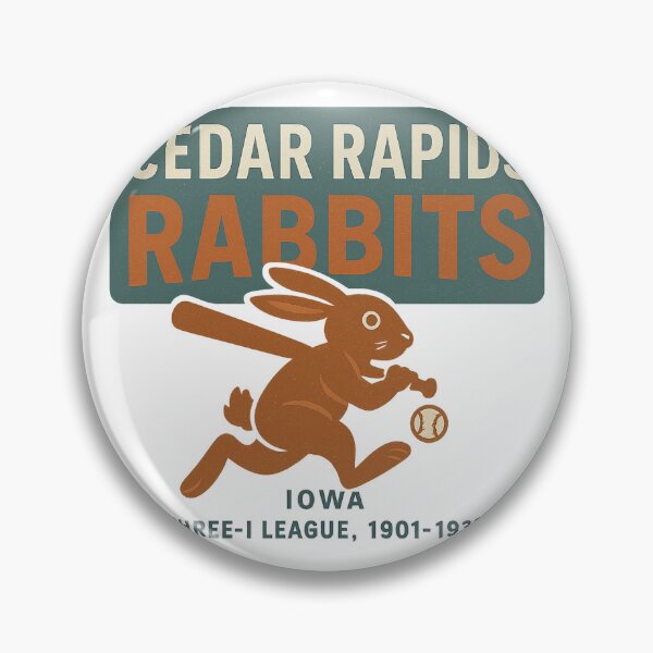 Item preview, Cedar Rapids Rabbits – Iowa Baseball Team (1901–1932 Vintage Logo) designed and sold by BackstopAndCo.
