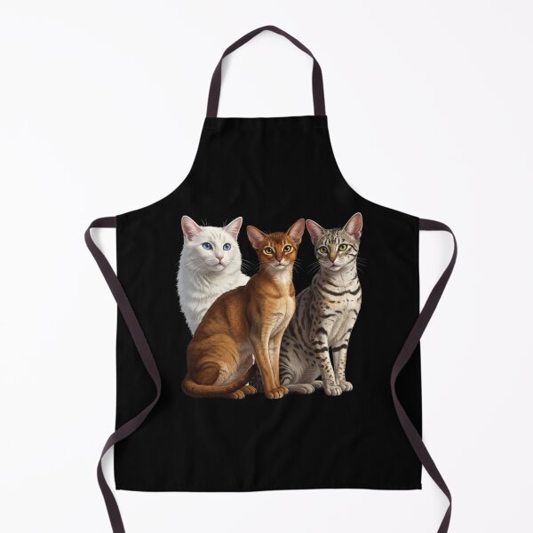 Item preview, Dear Friends, Merry Christmas, Turkish Van, Abyssinian, American Shorthair Cat designed and sold by chipmuckdesignn.