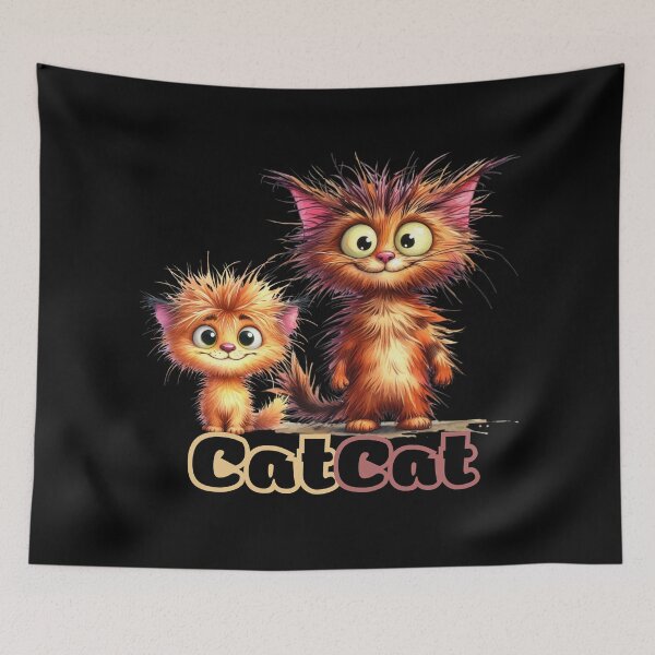 Item preview, Cute Funny Cats CatCat  designed and sold by JokeAndStyle.