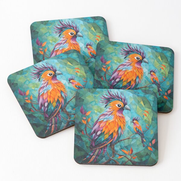 Item preview, Mosaic Feathers in the Verdant Breeze   designed and sold by Jlbcartgallery.