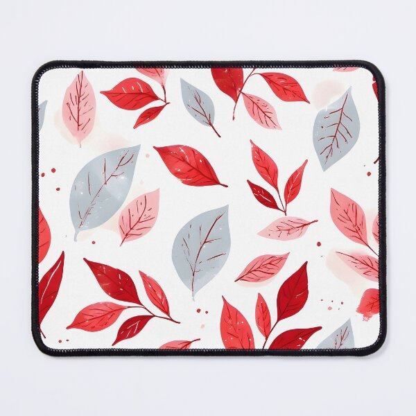 Item preview, Cheeful Christmas Leaf Print Cute Holiday Pattern Red and White designed and sold by LeafPrints.