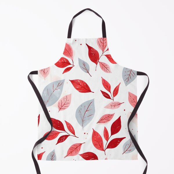 Item preview, Cheeful Christmas Leaf Print Cute Holiday Pattern Red and White designed and sold by LeafPrints.