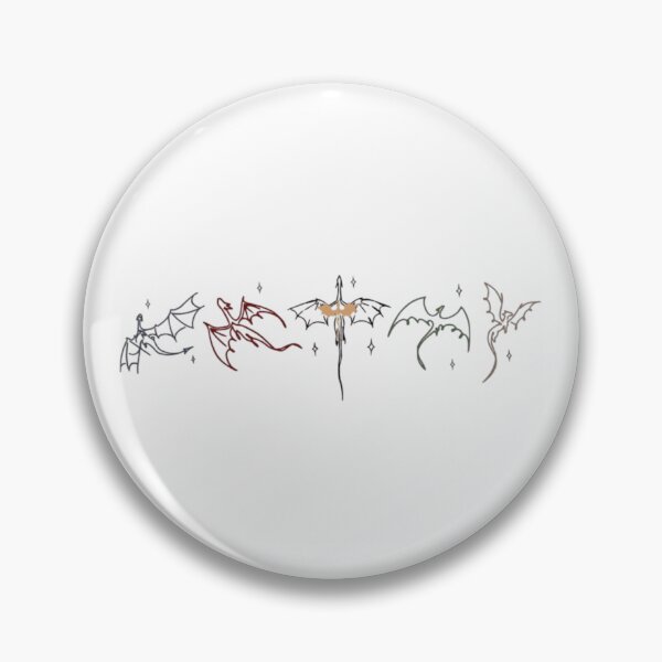 Item preview, Fourth Wing Dragon Lineup Minimalist Design designed and sold by theliteraryedit.