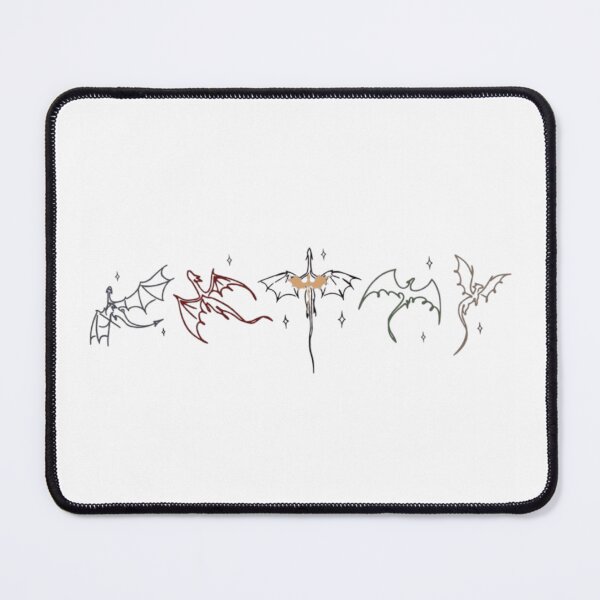 Item preview, Fourth Wing Dragon Lineup Minimalist Design designed and sold by theliteraryedit.