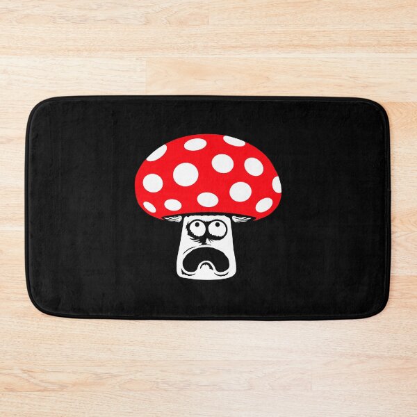 Item preview, Mushroom Scared Panicked Looking Up Frightened Terrified Face designed and sold by shirt-o-mat.