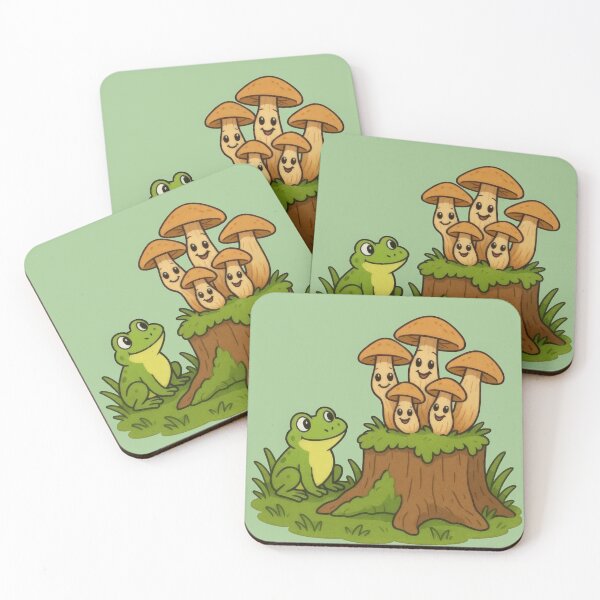 Item preview,  A Frog's Visit to the Mushroom Family Stump designed and sold by IraBum.