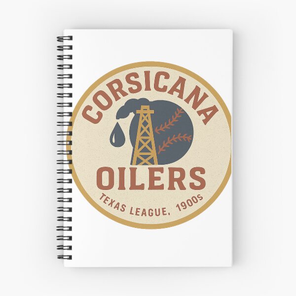 Aperçu de l'œuvre Corsicana Oilers – Équipe de baseball du Texas (logo vintage des années 1900) créée et vendue par BackstopAndCo.