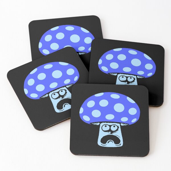 Item preview, Mushroom Scared Panicked Looking Up Frightened Terrified Face designed and sold by shirt-o-mat.