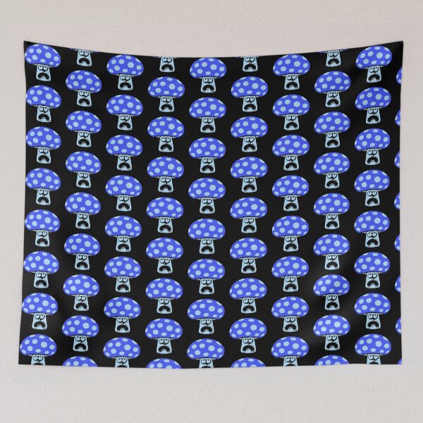 Item preview, Mushroom Scared Panicked Looking Up Frightened Terrified Face designed and sold by shirt-o-mat.