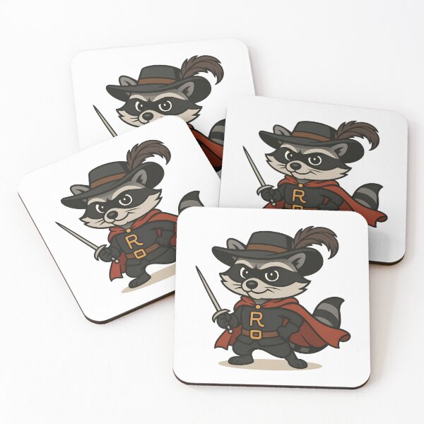 Item preview, Masked Raccoon Swordsman Hero designed and sold by Infinitee8hirts.