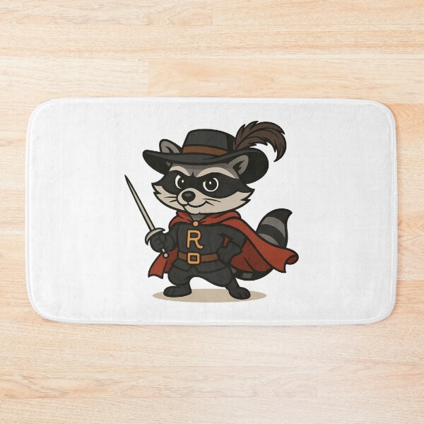 Item preview, Masked Raccoon Swordsman Hero designed and sold by Infinitee8hirts.