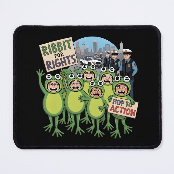 Item preview, Portland Frog – Peaceful Protest Hero designed and sold by Avenius Graphics.