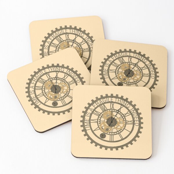 Item preview, Quote about time with  mechanical clock design designed and sold by Tharuneth.