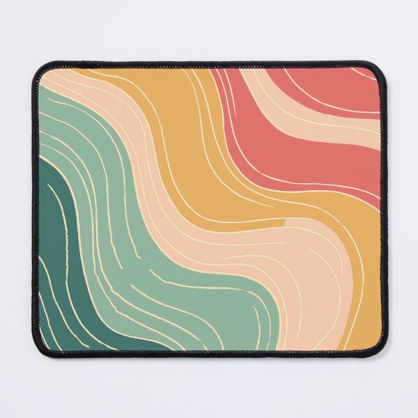 Item preview, Aesthetic Retro Swirl Mid Century Abstract Pattern designed and sold by PVTCreations.