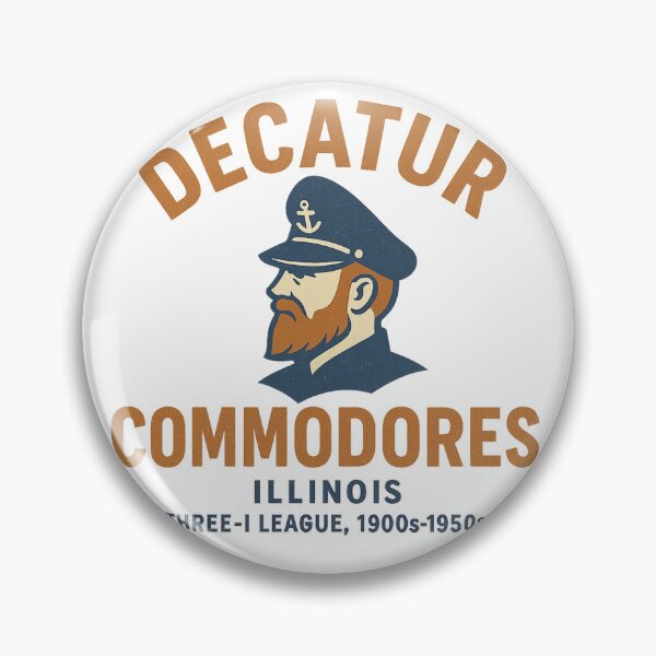 Item preview, Decatur Commodores – Illinois Baseball Team (1900s–1950s Vintage Logo) designed and sold by BackstopAndCo.