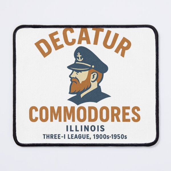 Item preview, Decatur Commodores – Illinois Baseball Team (1900s–1950s Vintage Logo) designed and sold by BackstopAndCo.