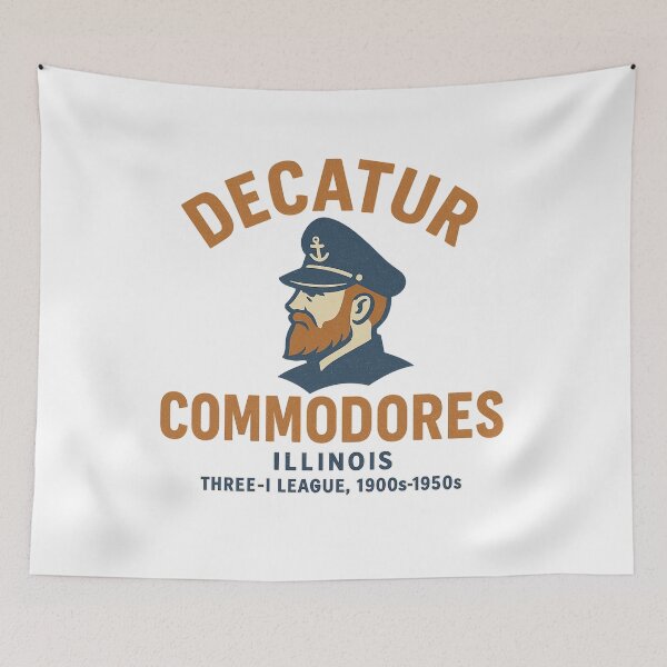 Item preview, Decatur Commodores – Illinois Baseball Team (1900s–1950s Vintage Logo) designed and sold by BackstopAndCo.