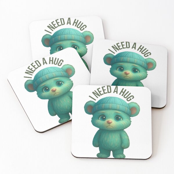 Item preview, I Need a Hug – Soft Blue Bear by Mizu-Miu designed and sold by D-T-Official.