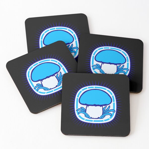 Item preview, Mushroom Simple Blue Cap Fungi Nature Food Organic designed and sold by shirt-o-mat.