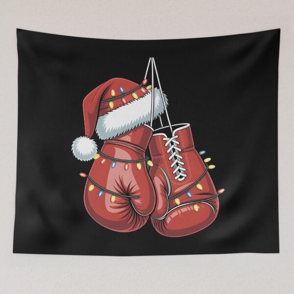 Item preview, Boxing Gloves Christmas Lights Santa Box Player Boxer Men  designed and sold by clothesy7.