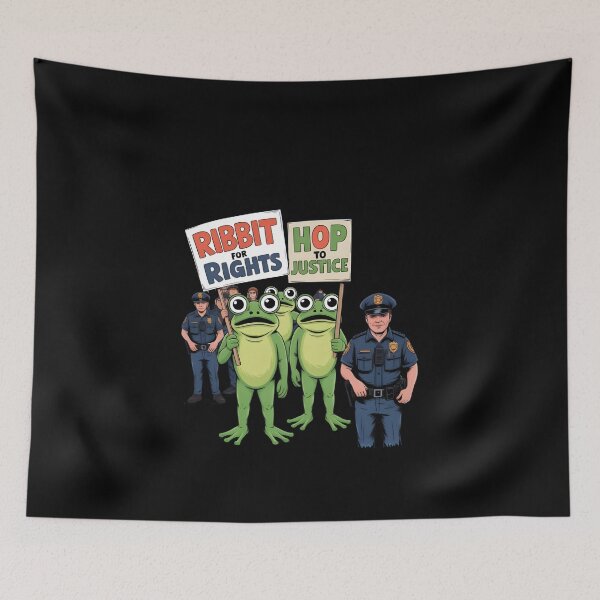 Item preview, Portland Frogs Protest designed and sold by Avenius Graphics.