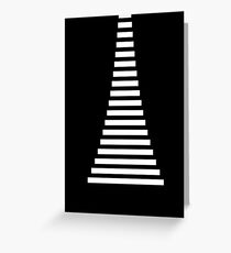 White Lines Greeting Card