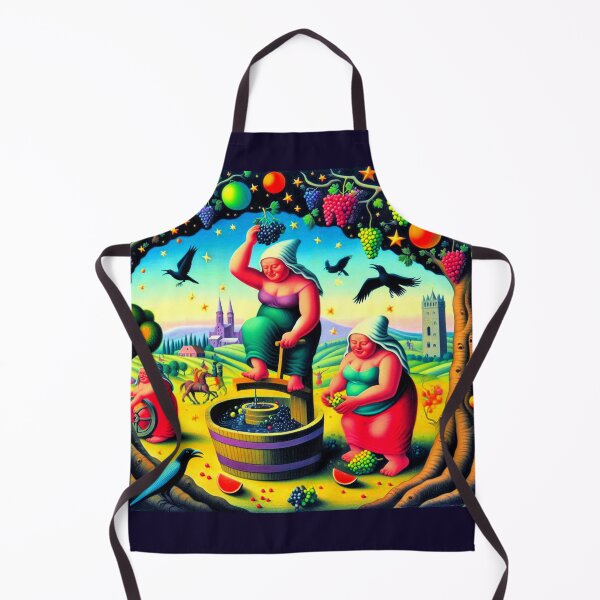 Item preview, The Grape Rite – Surreal Harvest in the Orchard of Excess designed and sold by daweave77.