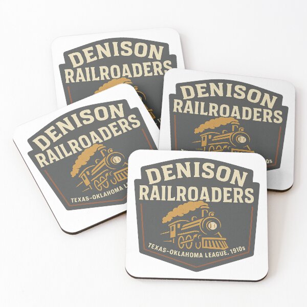 Item preview, Denison Railroaders – Texas–Oklahoma Baseball Team (1910s Vintage Logo) designed and sold by BackstopAndCo.