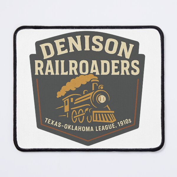 Item preview, Denison Railroaders – Texas–Oklahoma Baseball Team (1910s Vintage Logo) designed and sold by BackstopAndCo.