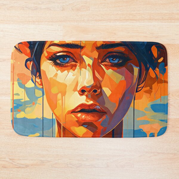 Item preview, Woman With The Blue Eyes Futuristic Digital Art  designed and sold by DEC02.