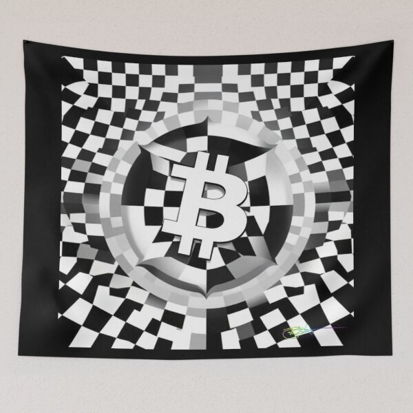 Item preview, Maze of Op Art Bitcoin designed and sold by Benito Del Ray.