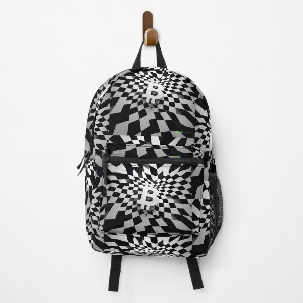 Item preview, Black and White Motion Vortex Op Art Bitcoin designed and sold by Benito Del Ray.
