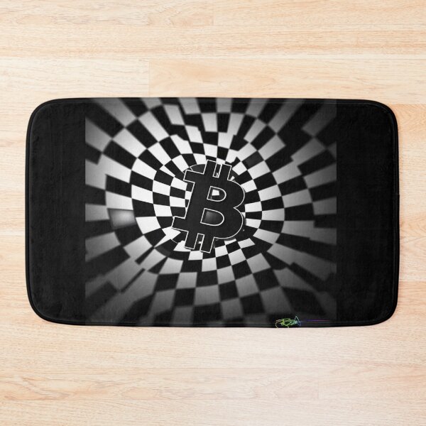 Item preview, Shadow Grid Op Art Bitcoin designed and sold by Benito Del Ray.