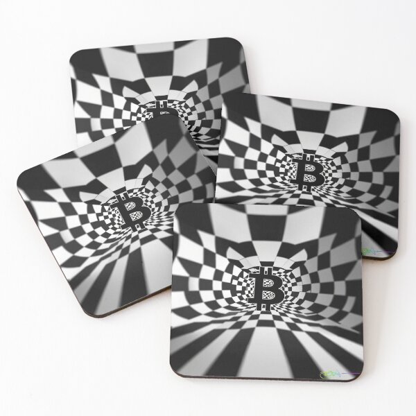 Item preview, Wave Flow Op Art Bitcoin designed and sold by Benito Del Ray.