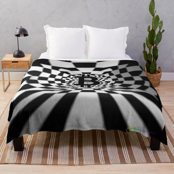 Item preview, Wave Flow Op Art Bitcoin designed and sold by Benito Del Ray.