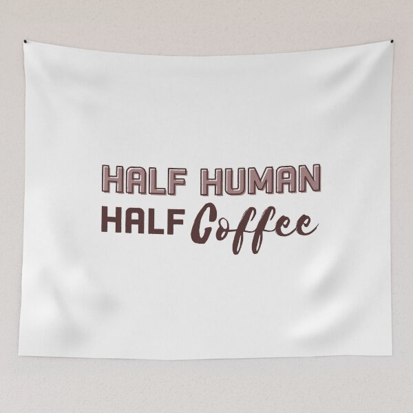Item preview, The Quirky Half Human Half Coffee Design designed and sold by ArtLabCreations.