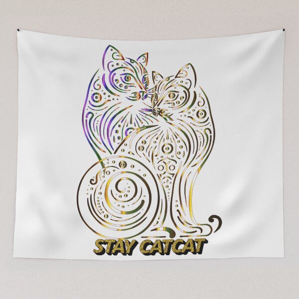 Item preview, Stay Catcat | Funny Cat Lover Quote designed and sold by ArtsyExplorer.