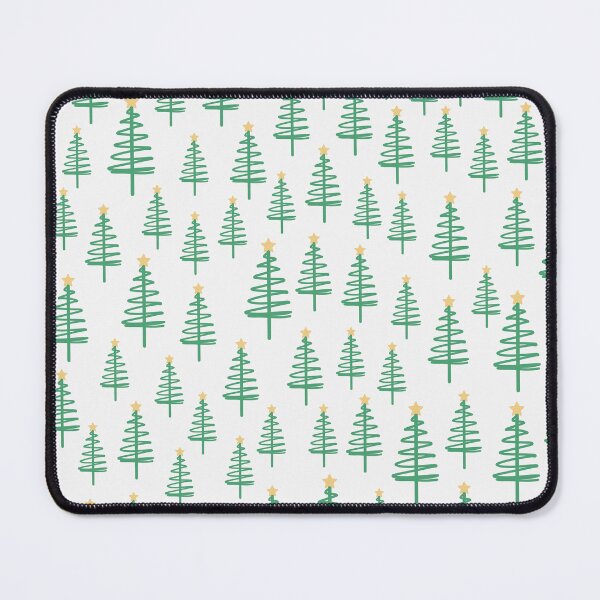 Item preview, green Christmas trees pattern designed and sold by winterpumpkin.