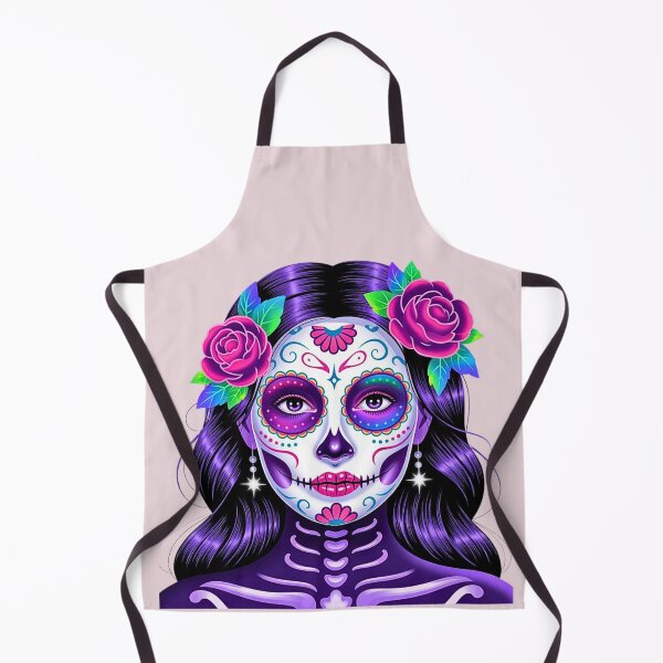 Aperçu de l'œuvre Catrina Cheveux Violets créée et vendue par VibrArtco.