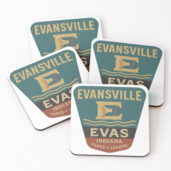 Item preview, Evansville Evas – Indiana Baseball Team (Three-I League Vintage Logo) designed and sold by BackstopAndCo.