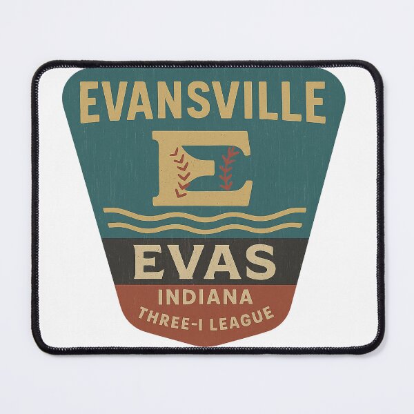 Item preview, Evansville Evas – Indiana Baseball Team (Three-I League Vintage Logo) designed and sold by BackstopAndCo.