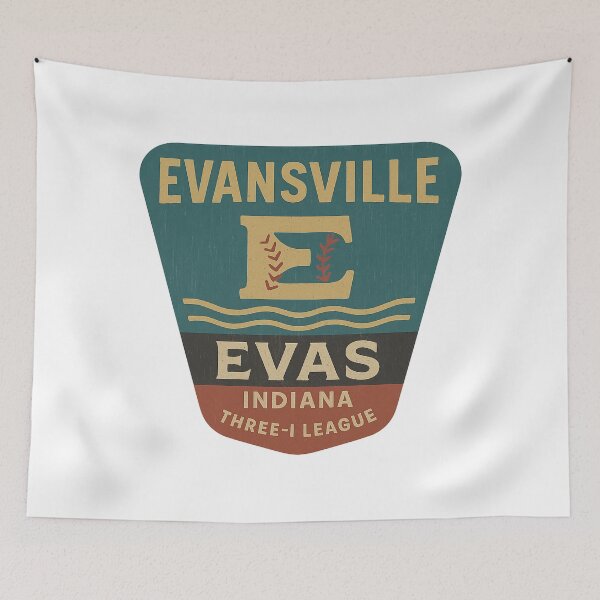 Item preview, Evansville Evas – Indiana Baseball Team (Three-I League Vintage Logo) designed and sold by BackstopAndCo.