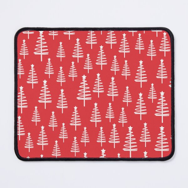 Item preview, red Christmas trees pattern designed and sold by winterpumpkin.