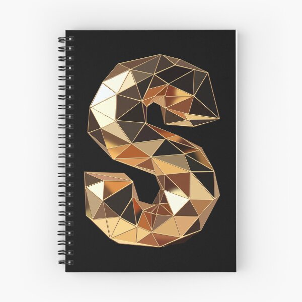 Aperçu de l'œuvre Autocollant lettre S doré Low Poly 3D / Fond transparent créée et vendue par InFrameVision.