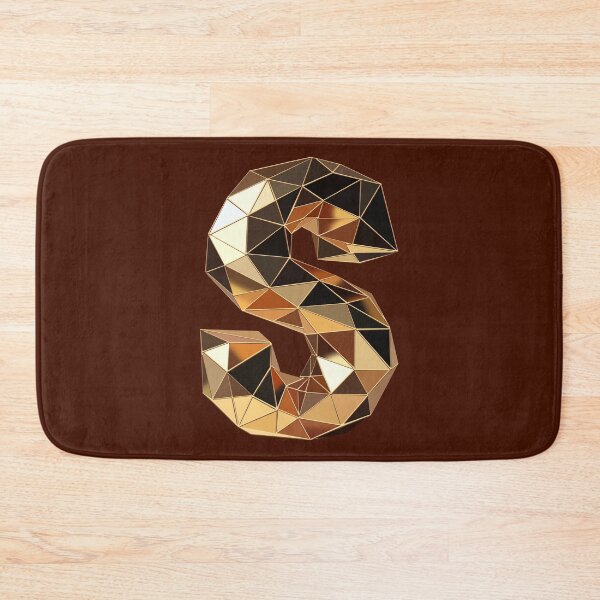 Item preview, Golden Low Poly S — 3D Letter Sticker / Transparent Background designed and sold by InFrameVision.