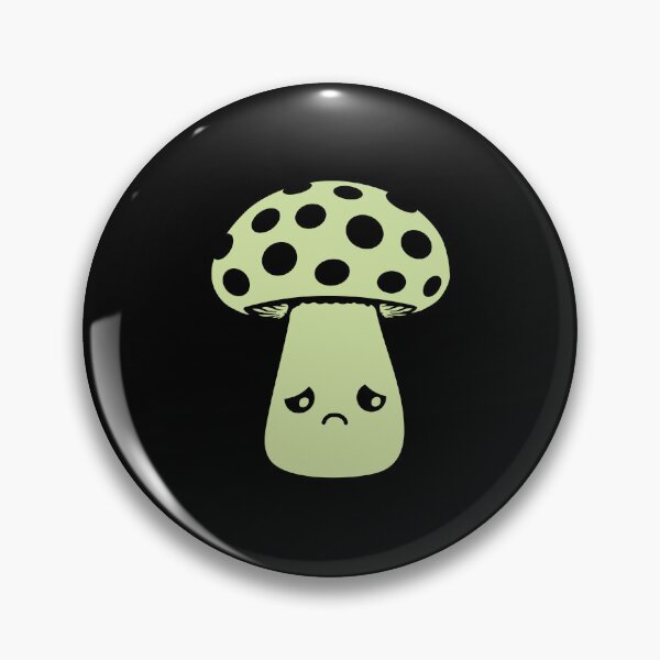 Item preview, Mushroom Sad Unhappy Face Kawaii Disappointed Melancholy Spotted designed and sold by shirt-o-mat.